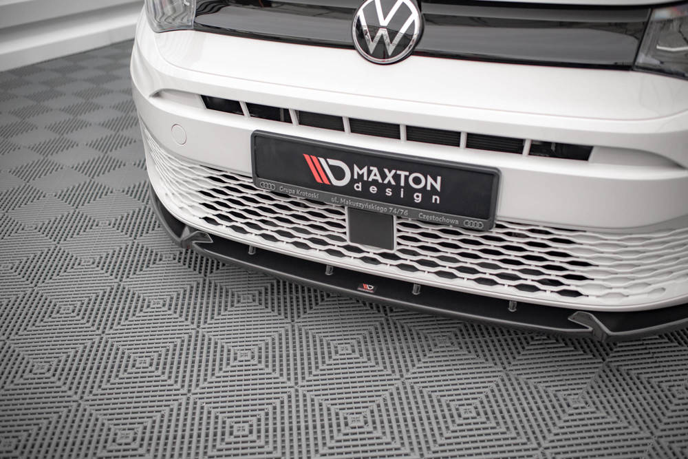 Voorspoiler V.2 Volkswagen Caddy MK5 Maxton Glans Zwart