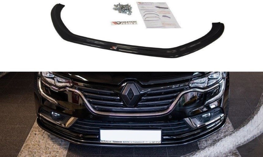 Voorspoiler Renault Megane Talisman Maxton Design glans zwart