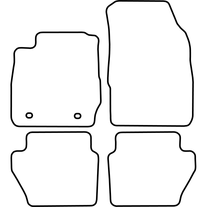 Automatten Velours  Ford Fiesta 2008-2011