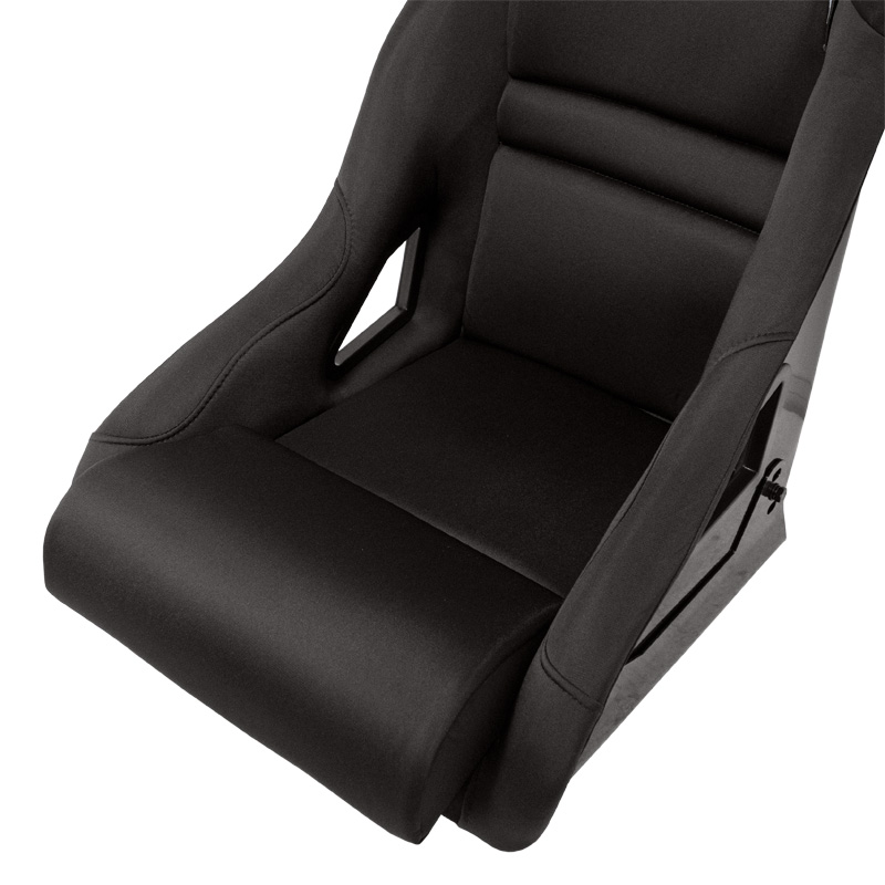 Sportstoel 'BS8' - Zwart - Vaste polyester rugleuning - incl. sledes