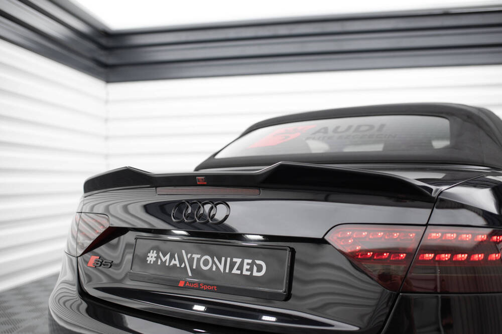 Spoiler Audi A5 S-Line / S5 Cabrio Maxton Glans Zwart