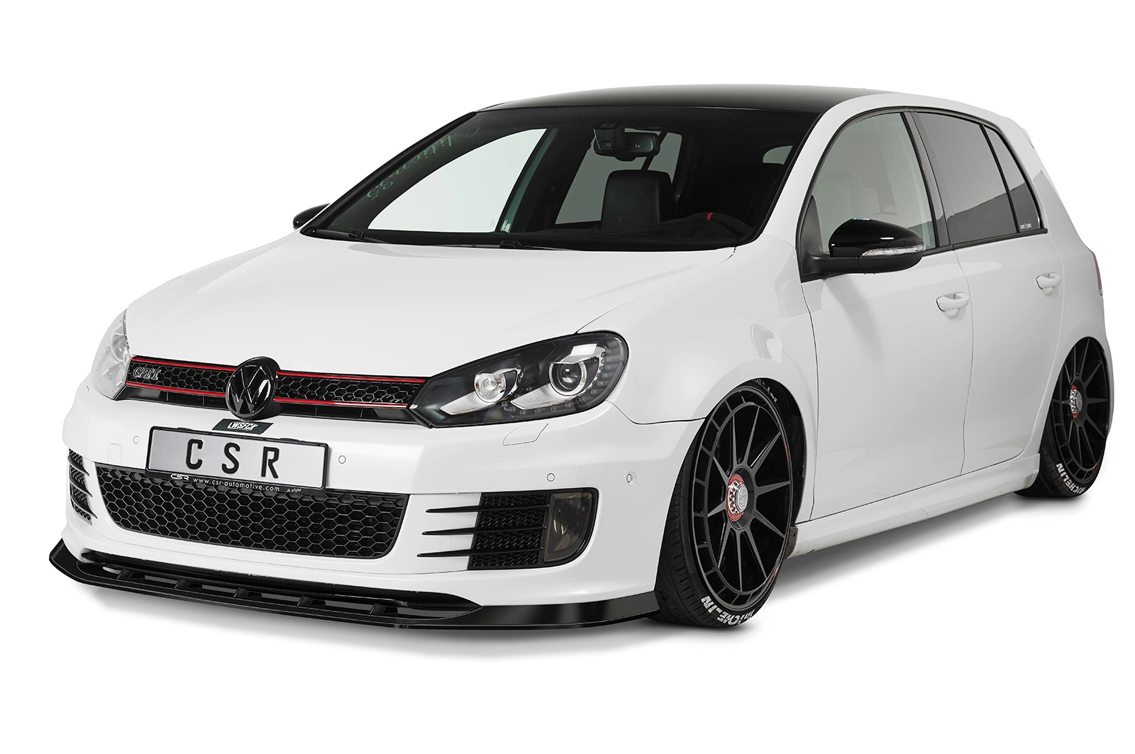 Voorspoiler VW Golf 6 GTI Edition 35 Glans Zwart – 05/2011–11/2012