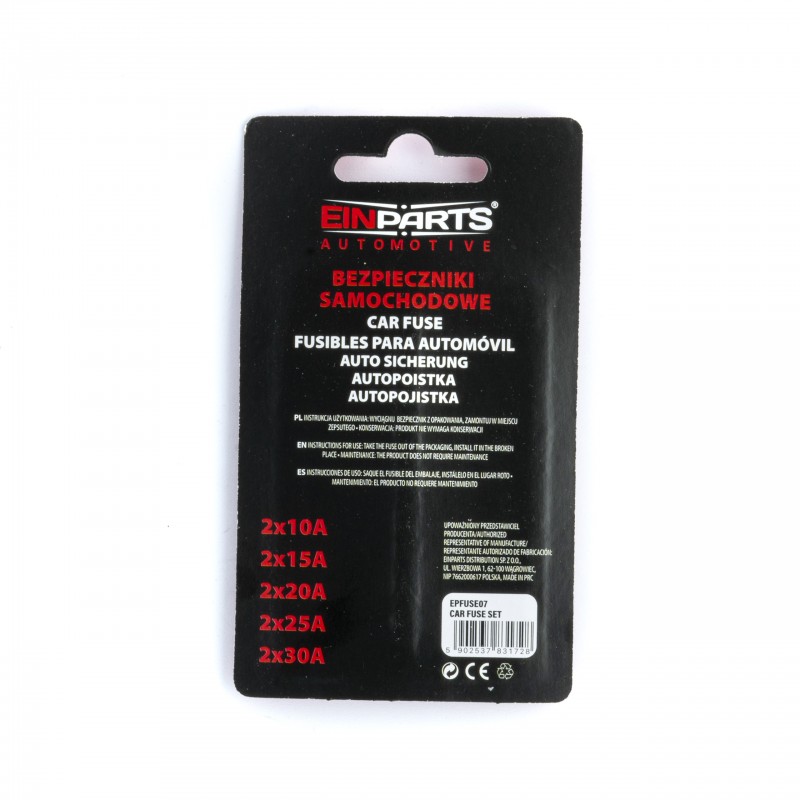 EPFUSE07 CAR FUSE SET MICRO 10 PCS
