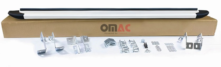 Treeplanken voor Toyota Hilux 04-15 aluminium grijs