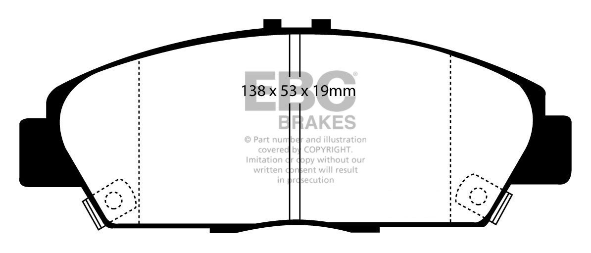 EBC Brakes HONDA Accord 2.0 TD (CF1) 96-98 Remblokken voorzijde