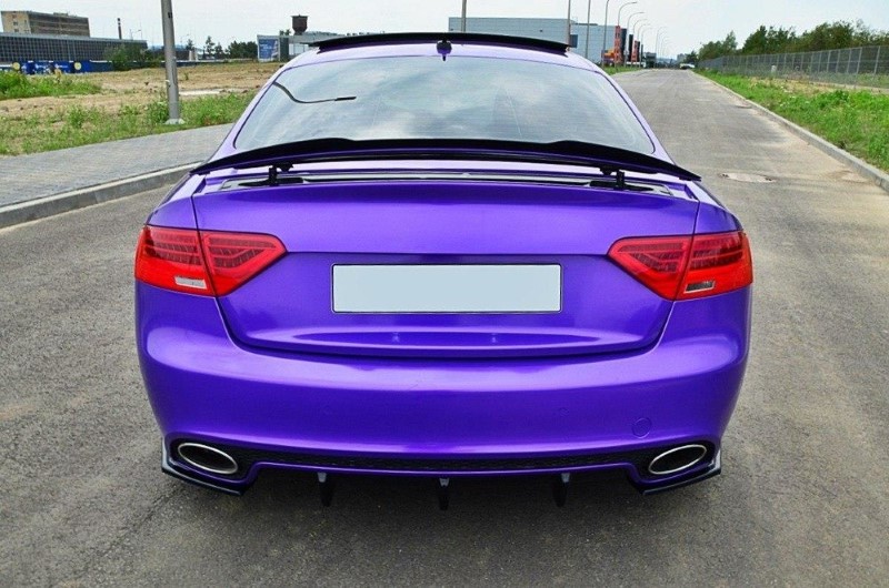 Achterzij Spoilers Audi RS5 8T /  8T FL Glanzend Zwart