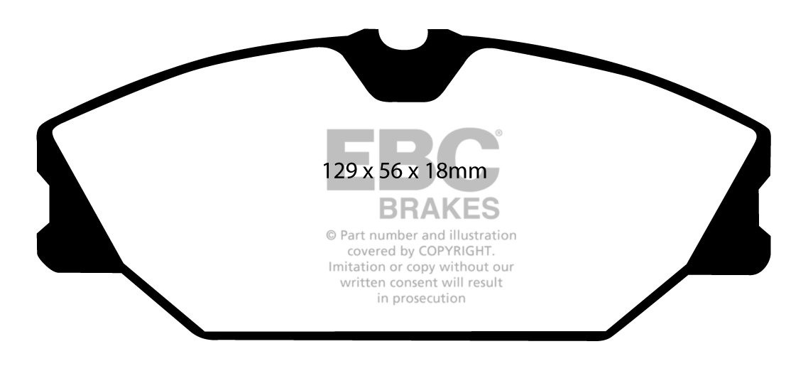 EBC Brakes RENAULT Laguna Station 2.0 99-2000 Remblokken voorzij