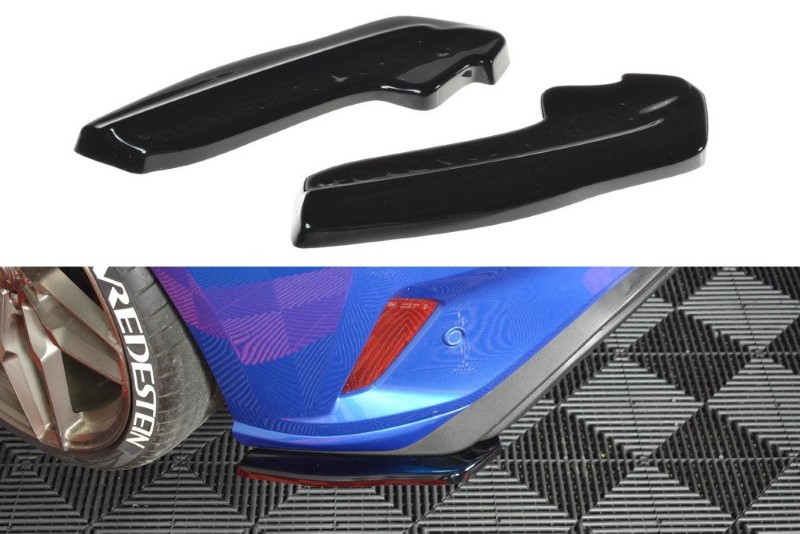 Achterzij Spoilers Ford Focus ST-Line V.1 Glanzend Zwart