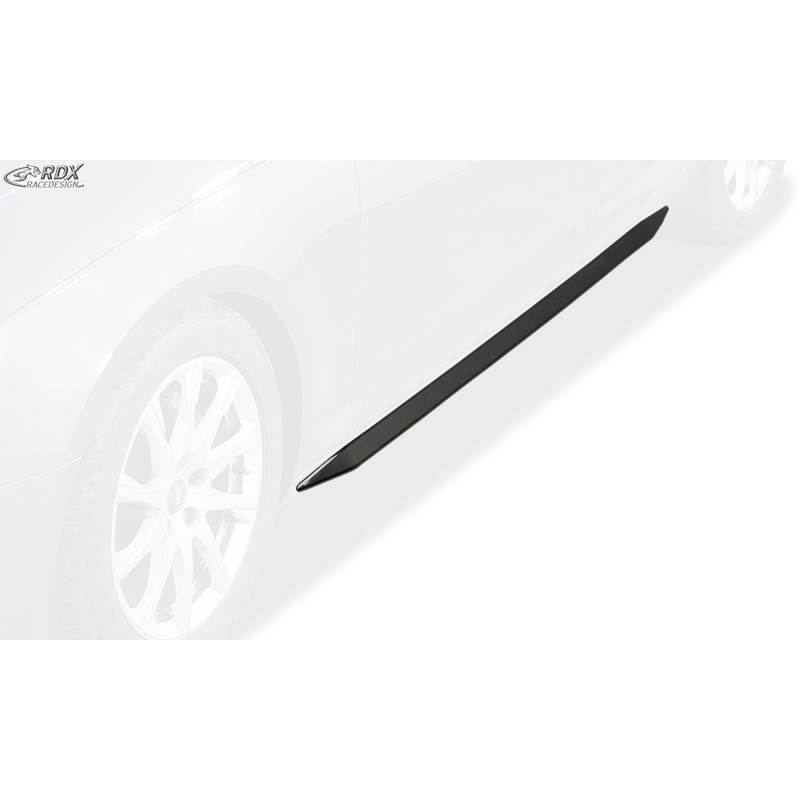 Sideskirts 'Slim'  Audi A4 B9 Sedan/Avant 2015-2019 & FL 2019- (ABS zwart glanzend)