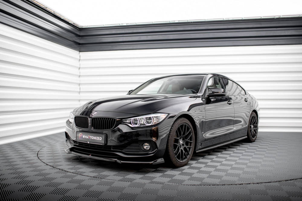 Voorspoiler V.1 BMW 4 Gran Coupe F36 2014 - 2017 Maxton Glans Zwart