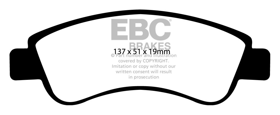 EBC Brakes CITROEN Xsara Picasso 1.6 2000-2010 Remblokken voorzi