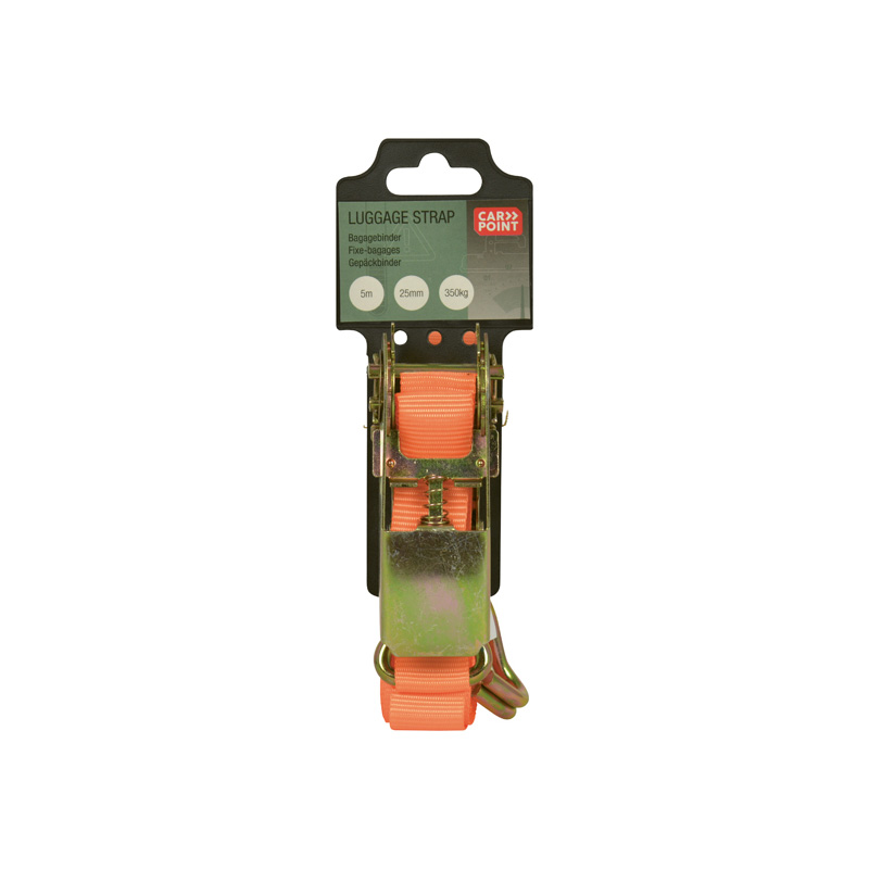 Carpoint Spanband met Ratel en Haken 5m