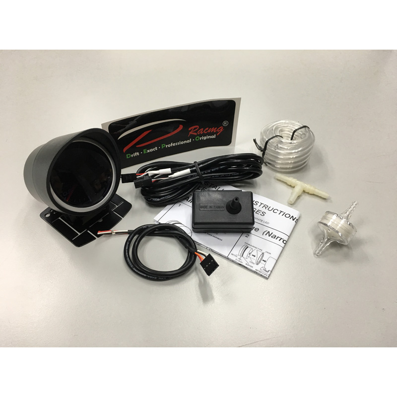 Depo Racing WA-Series Instrument - Vacuüm -1,0>0,2 bar - 52mm