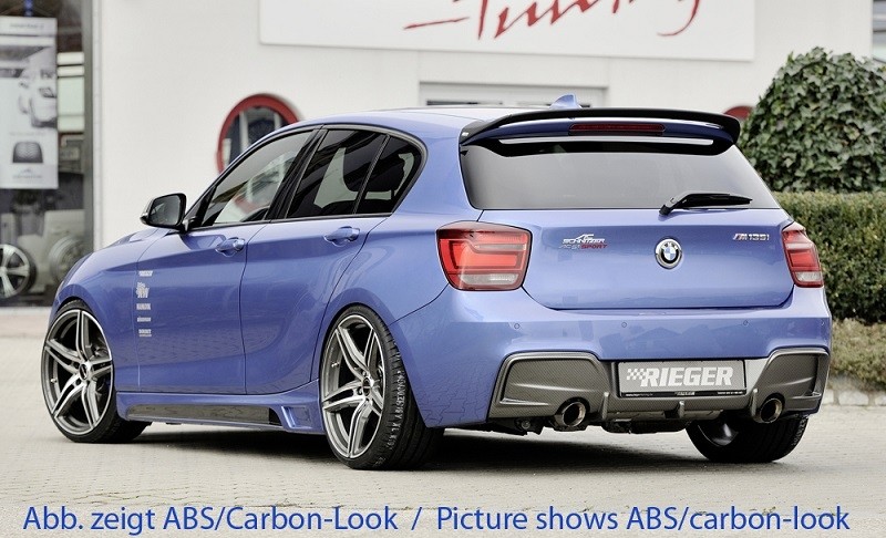 Achterbumper Diffusor Rieger BMW 1-Serie F20/F21 M-tech