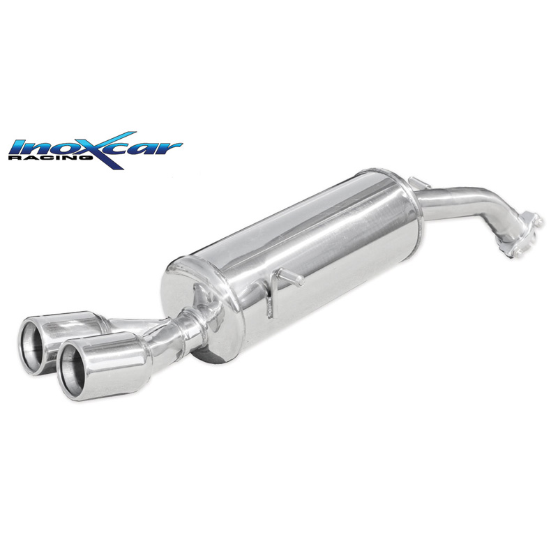 100% RVS Sportuitlaat  Peugeot 208 1.6T 16v GTI 30TH 208pk 2015- 2x80mm
