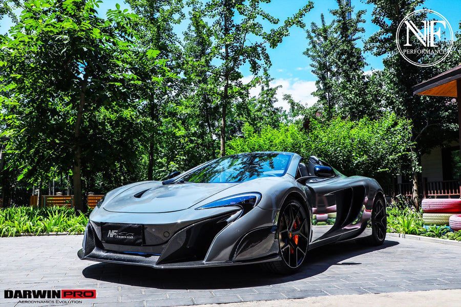 McLaren 650S 675LT Style Deels Carbon Fiber Voorspoiler 2014-2017