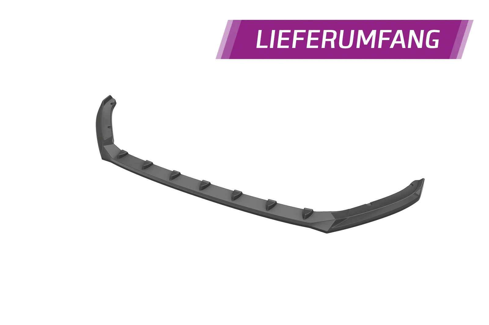 Voorspoiler Skoda Fabia 4 2021- – Glans Zwart