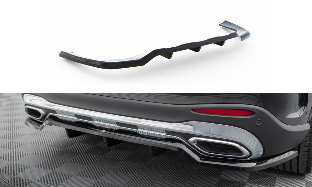 Diffuser Mercedes GLC AMG Pakket X254 Maxton Glans Zwart