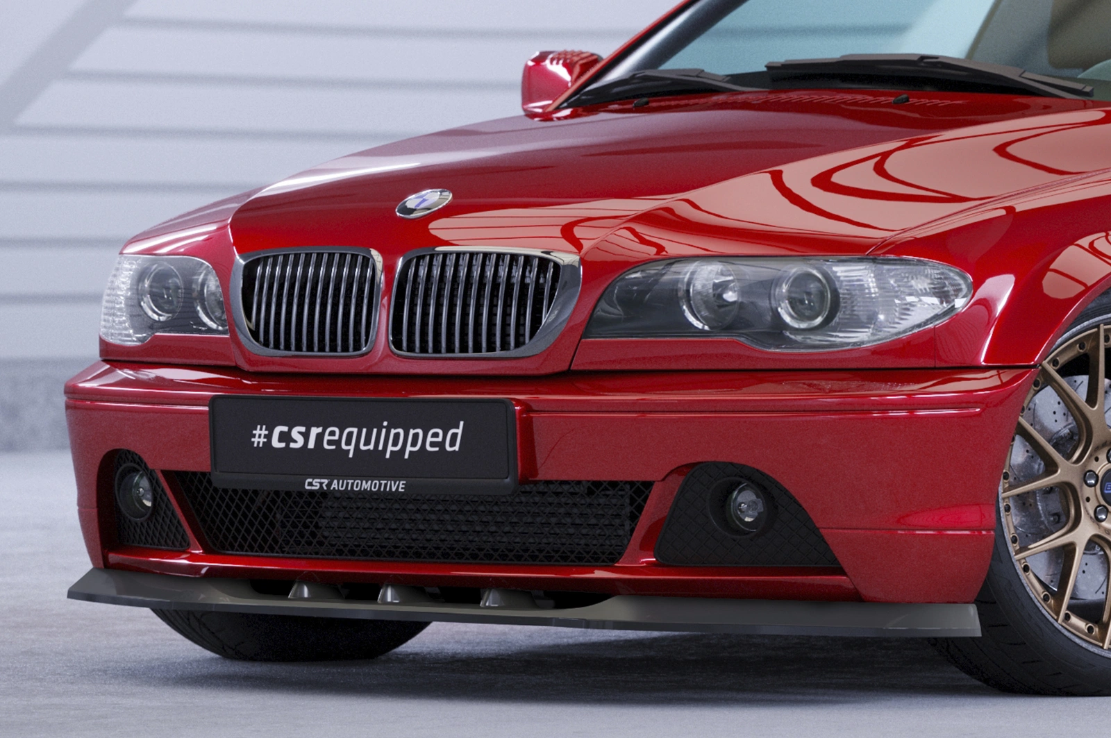 Voorspoiler BMW 3er E46 Coupé / Cabrio Glans Zwart – 03/2003–09/2006