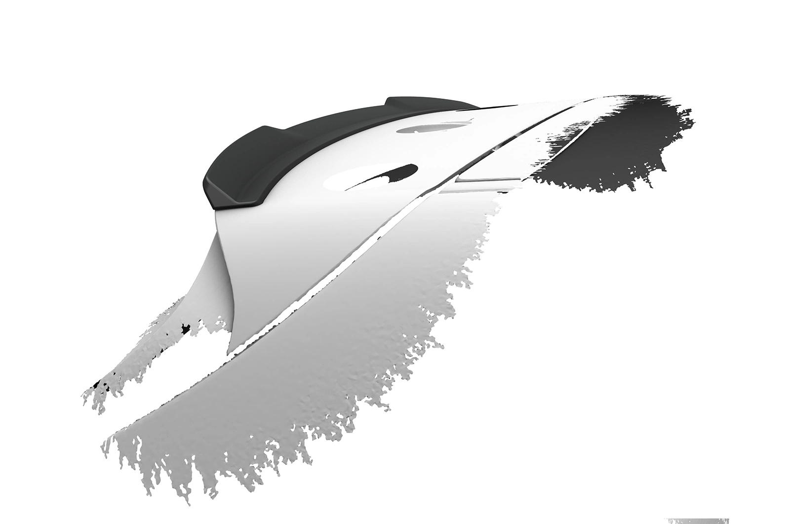 Achterspoiler Alfa Romeo Tonale glans zwart