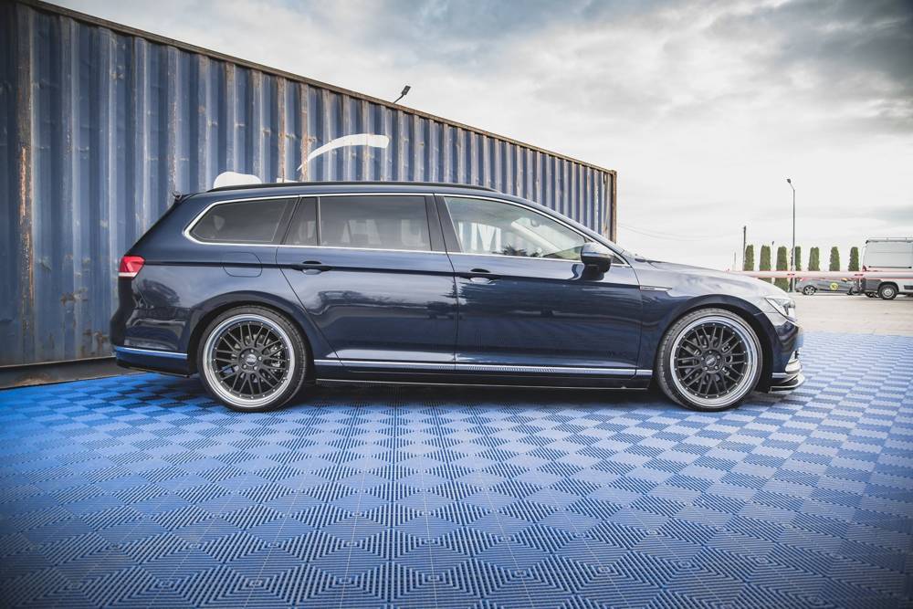 Zijskirts VW Passat B8 Glans Zwart