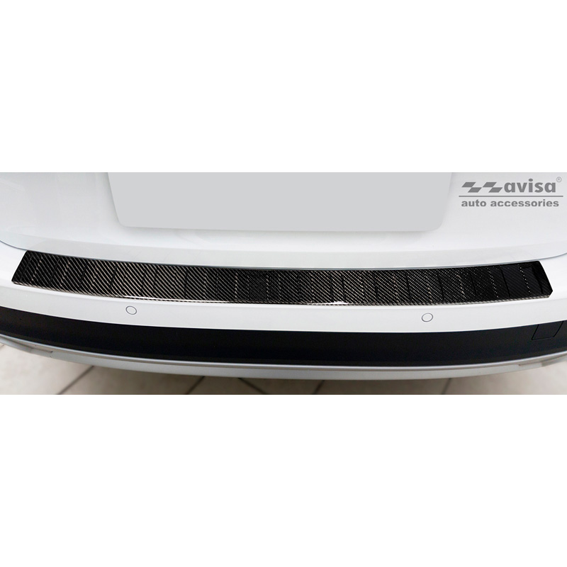Echt 3D Carbon Achterbumperprotector  Audi A4 Allroad (B9) 2016-2019 & FL 2019- 'Ribs'