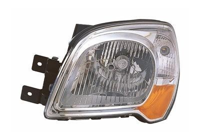 koplamp, H4, oranje knipperlicht, links, 03/2008-Kia Sportage, 2