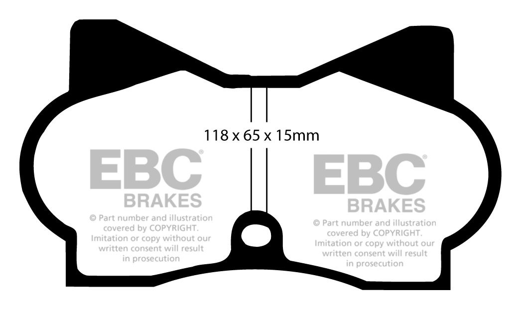 EBC Brakes FIAT Dino 2.4 69-72 Remblokken voorzijde