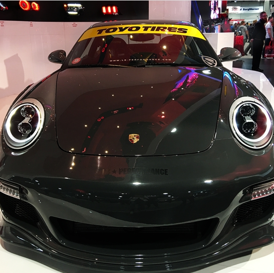Koplampen Porsche 911 997 DRL LED Chroom