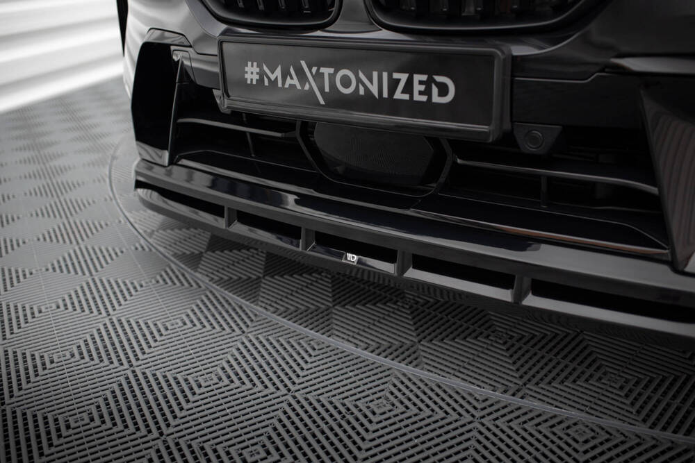 Voorspoiler BMW X7 M-Pack G07 FL Maxton Glans Zwart