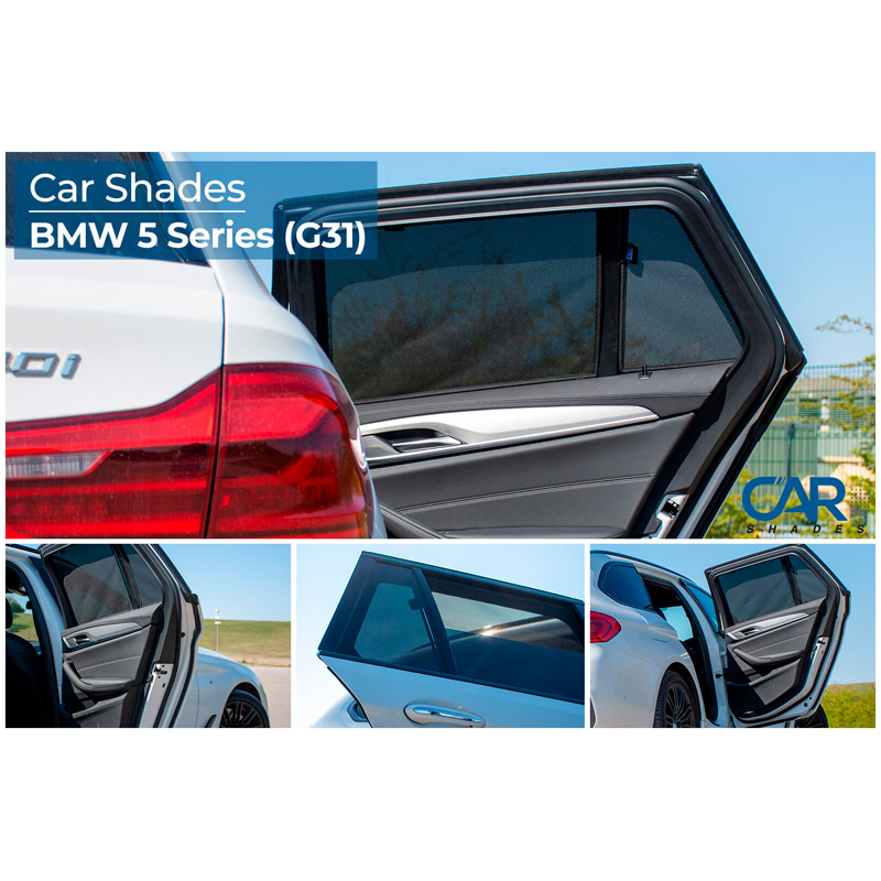 Set Car Shades (achterportieren)  BMW 5-Serie G31 Touring 2017-2023 (2-delig)