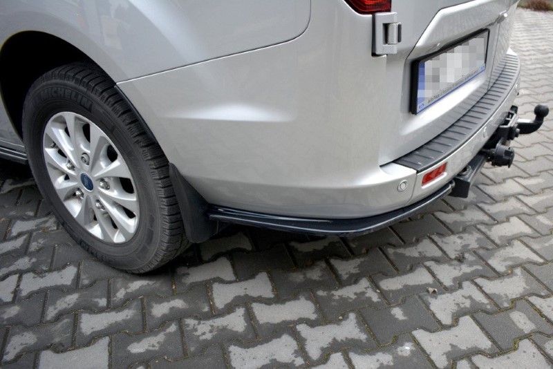 Achterzij Spoilers Ford Transit Custom Mk1 FL Glanzend Zwart