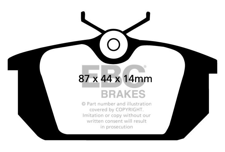 EBC Brakes ALFA ROMEO GTV 2.0 Turbo 95-96 Remblokken achterzijde
