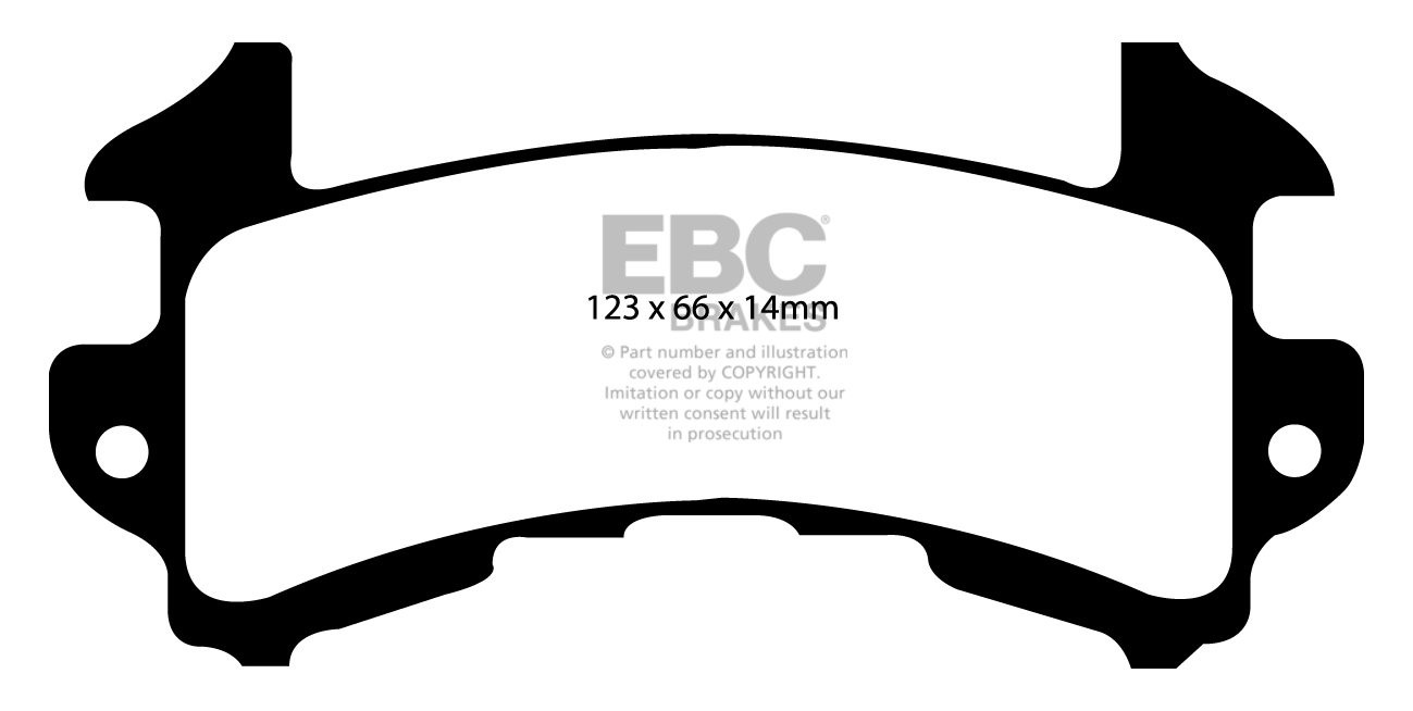 EBC Brakes PONTIAC Firebird 2.8 82-89 Remblokken achterzijde gre