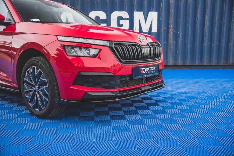 Voorspoiler Skoda Kamiq Maxton Design glans zwart V.2