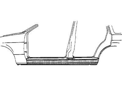 dorpel, links Opel Omega B, 1994-1999