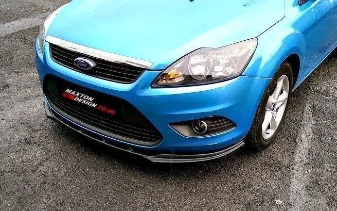 Voorspoiler Ford Focus II Facelift Glanzend Zwart