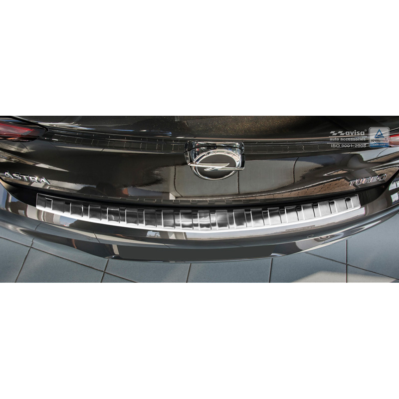 RVS Achterbumperprotector  Opel Astra K HB 5-deurs 2015- 'Ribs'