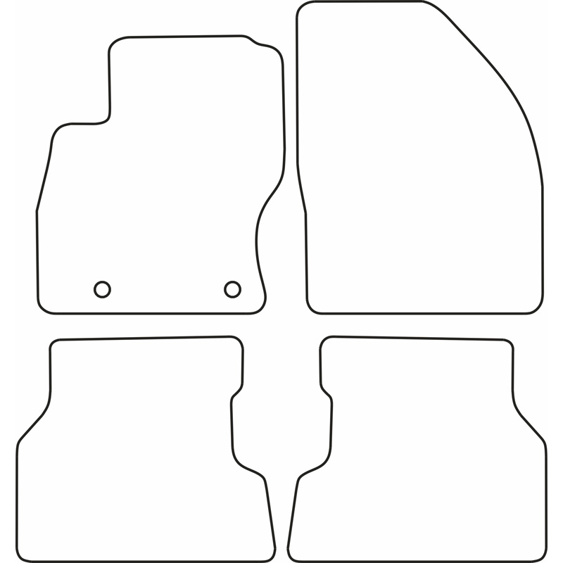 Automatten Velours  Ford Focus 2004-2008