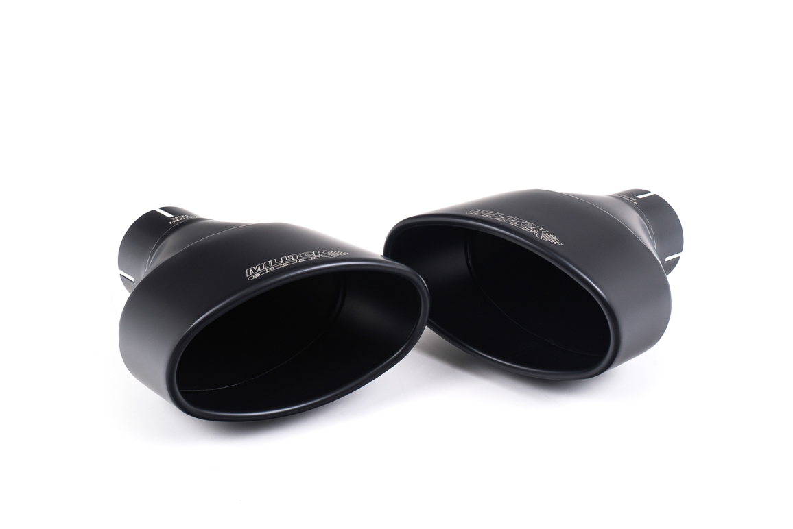 Milltek Audi RS5 B9 Cat Back Non-Resonated Race (Loudest) - with Cerakote Black Oval Trims