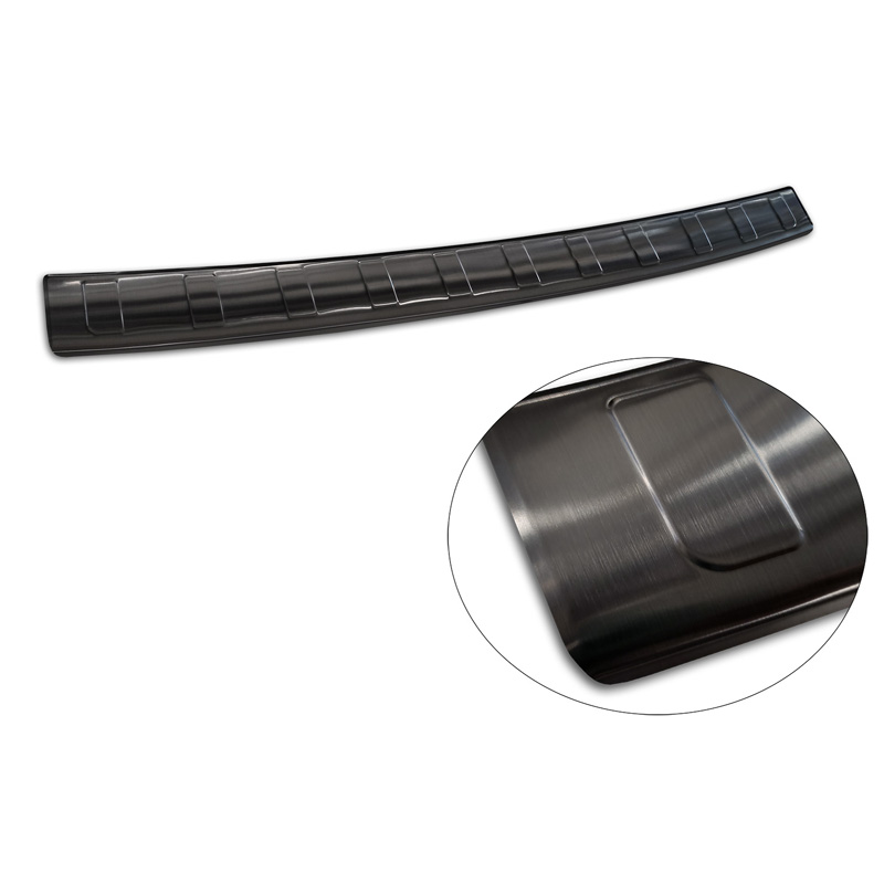 Zwart RVS Achterbumperprotector  Jeep Avenger + EV 2023- 'Ribs'