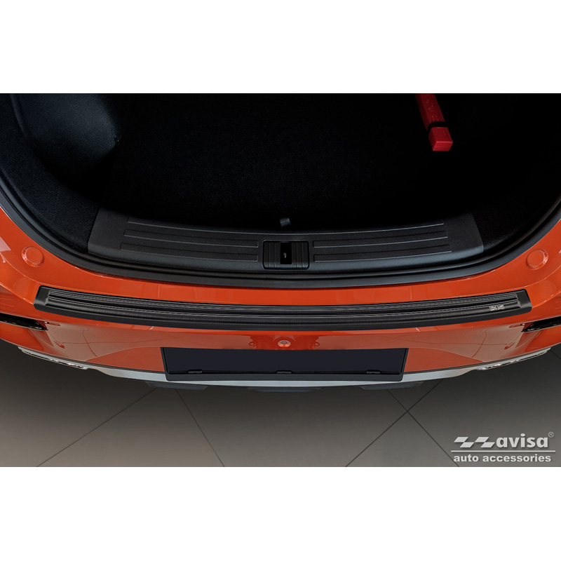 Zwart RVS Achterbumperprotector  MG ZS FL 2019-2024 'British Flag'