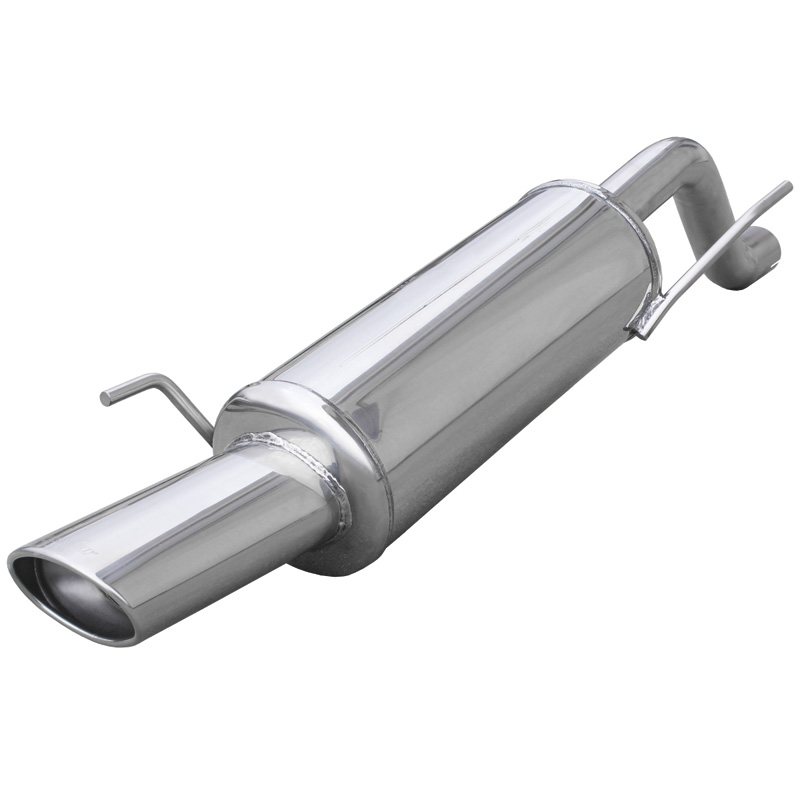 100% RVS Sportuitlaat  Fiat Grande Punto 1.4T-Jet (155pk) 2007- 120x80mm (Ø60mm)