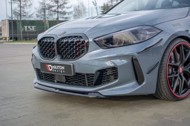 Voorspoiler BMW 1 Serie F40 M-Pack/ M135i Glans Zwart V2