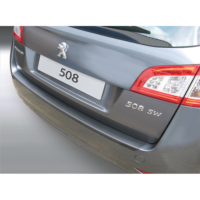 ABS Achterbumper beschermlijst  Peugeot 508 SW 2011-2019 Zwart