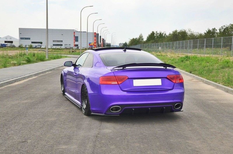 Achter Aanzet Audi RS5 8T /  8T FL Glanzend Zwart