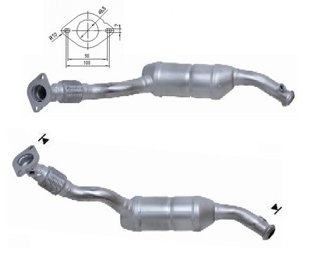 Renault TWINGO 1.2i 16V 1149 cc 55 Kw / 75 cv D4F Magnaflow CAT