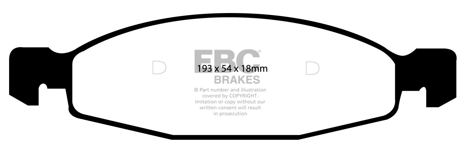 EBC Brakes JEEP Grand Cherokee 4.7 99-2005 Remblokken voorzijde