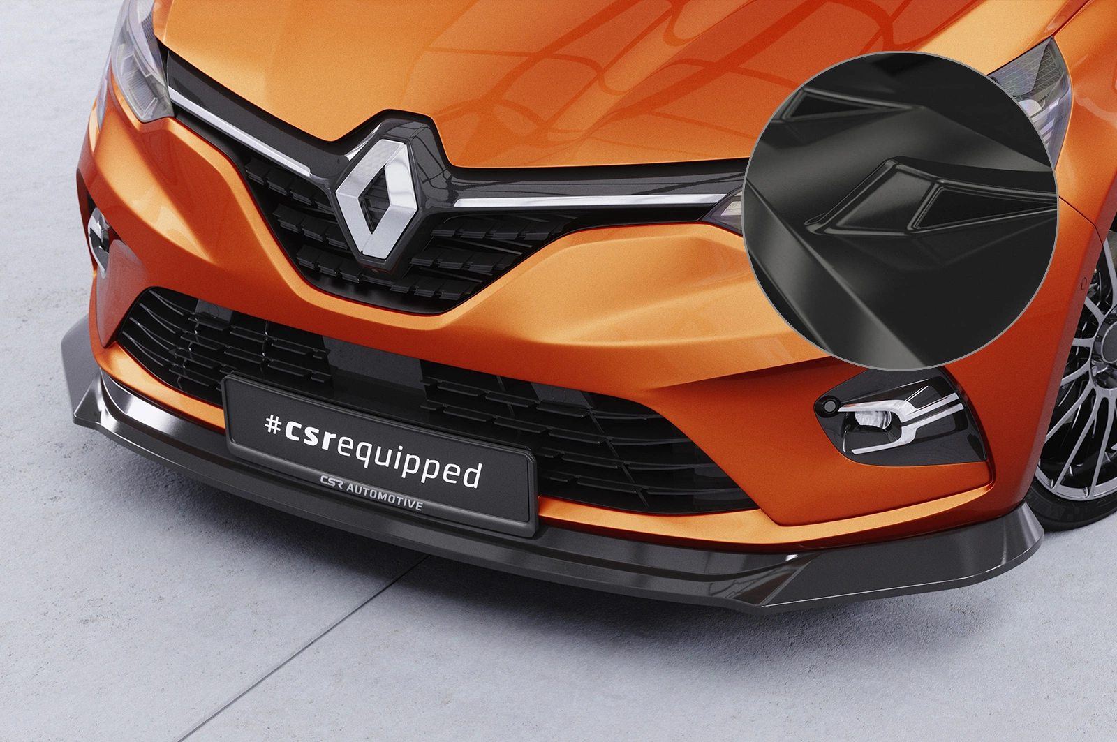 Voorspoiler  Renault Clio V glans zwart