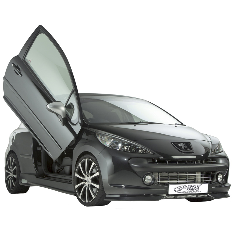 Sideskirts  Peugeot 207 3 deurs 2006- excl. CC 'GT4 Rev' (ABS)